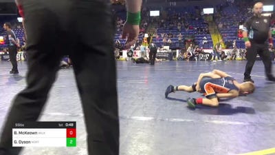 55 lbs Final - Beau McKeown, Wilkes Barre vs Graham Dyson, North Pocono