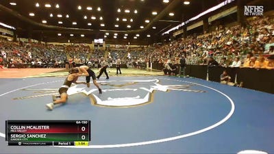 6A-150 lbs Quarterfinal - Collin McAlister, Mill Valley vs Sergio Sanchez, Garden City