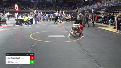 75 lbs Round Of 64 - Adam Hagenbuch, York Suburban vs Dylan Frey, Albert Gallatin