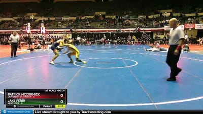 125 lbs Finals (2 Team) - Patrick McCormick, University Of Virginia vs Jake Ferri, Kent State