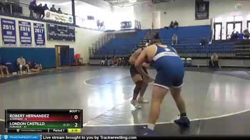 285 lbs Round 1 (4 Team) - London Castillo, Dubuque vs Robert Hernandez, Schreiner