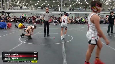 130 lbs Semis (4 Team) - Jacob Kramer, PA Alliance vs Johny Snyder, Warhawk National Team