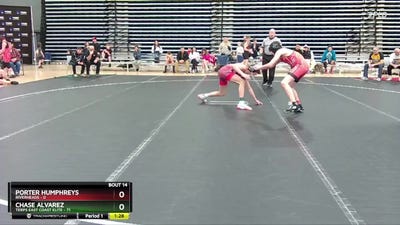 130 lbs Round 3 (10 Team) - Chase Alvarez, Terps East Coast Elite vs Porter Humphreys, Riverheads