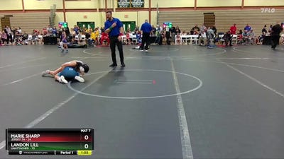 105-110 lbs 3rd Place Match - Marie Sharp, Jersey 74 vs Landon Lill, Unattached