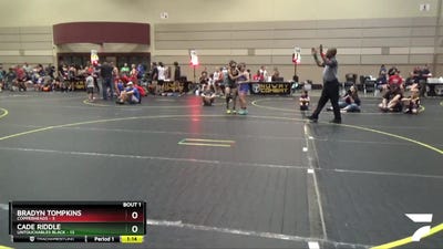 91 lbs Round 1 (6 Team) - Bradyn Tompkins, Copperheads vs Cade Riddle, Untouchables Black