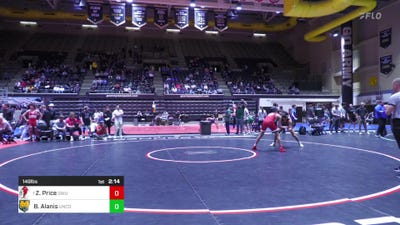149 lbs Quarterfinal - Zach Price, Gardner-Webb vs Benji Alanis, Northern Colorado