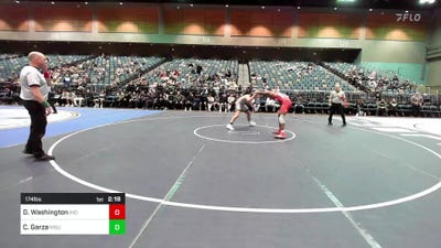 174 lbs 3rd Place - Donnell Washington, Indiana vs Ceasar Garza, Michigan State
