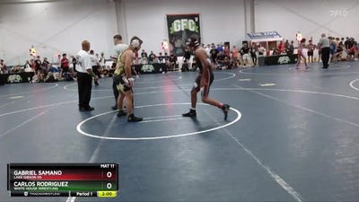 135 lbs Cons. Round 3 - Carlos Rodriguez, White House Wrestling vs Gabriel Samano, Lake Gibson HS