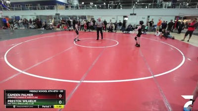85 lbs Quarterfinal - Camden Palmer, Hanover Hawkeye Wrestling vs Preston Wilhelm, Mat Rats Wrestling Club
