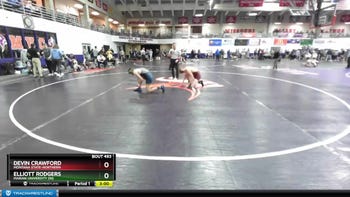 165 lbs Champ. Round 3 - Elliott Rodgers, Marian University (IN) vs Devin Crawford, Montana State-Northern
