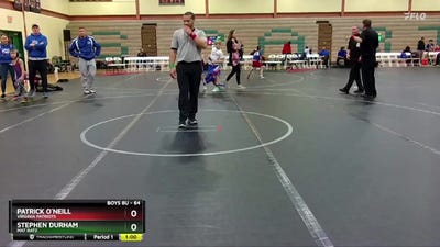 64 lbs 3rd Place Match - Stephen Durham, Mat Ratz vs Patrick O`Neill, Virginia Patriots
