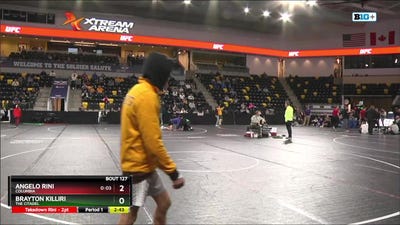 133 lbs Quarterfinal - Brayton Killiri, The Citadel vs Angelo Rini, Columbia