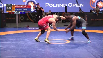 97 kg Quarterfinal - Alireza Karimi, IRI vs Abraham Conyedo, ITA
