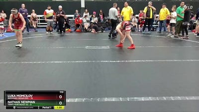 110 lbs Round 5 (8 Team) - Luka Momcilov, Backyard Brawlers vs Nathan Newman, Terps Northeast ES