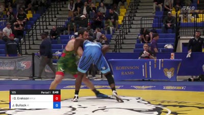 125 lbs Semifinal - Daniel Erekson, Air Force Regional Training Center vs Jacob Bullock, Indiana RTC