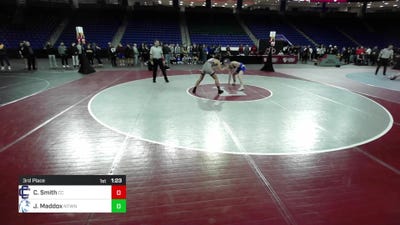 150 lbs 3rd Place - Caden Smith, Central Catholic vs Jake Maddox, Newtown