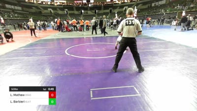 50 lbs Final - Levi Mathew, Dragon Rtc vs Lorenzo Barbieri, Buxton (NJ)